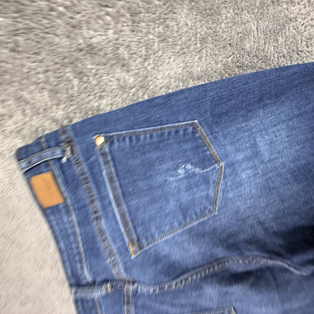 Judy Blue Womens 32 Relaxed Fit Cropped Jeans Blue Stretch Denim Casual - Picture 4 of 10